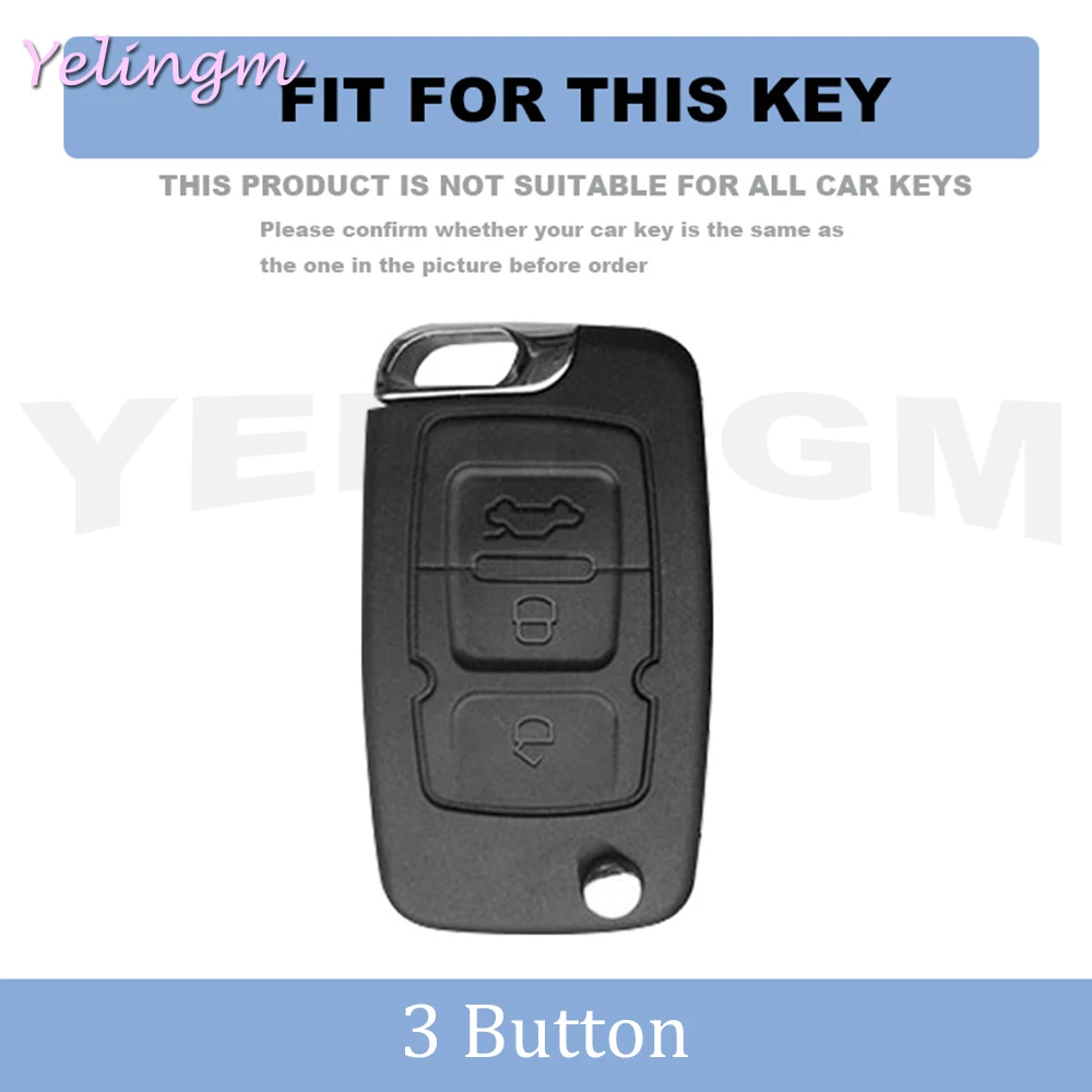 3 Button Folding Remote Car Key Case Cover for Geely Emgrand EU 7 EC7 EC715 EC718 EC7-RV EC715 EC718-RV GC5 GC6 EC8 SL Keychain view 2