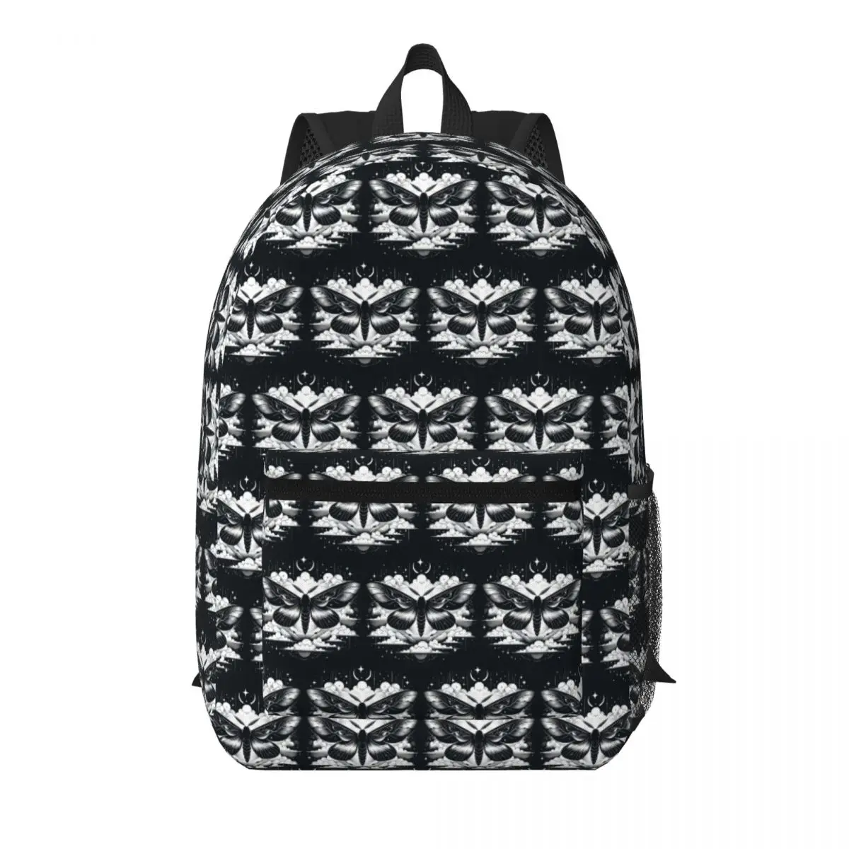 

Celestial Luna Moth Above Cosmic Clouds Student Backpack School Bag Hiking Travel Daypack for Boys Girls Bookbag Shoulder Bags