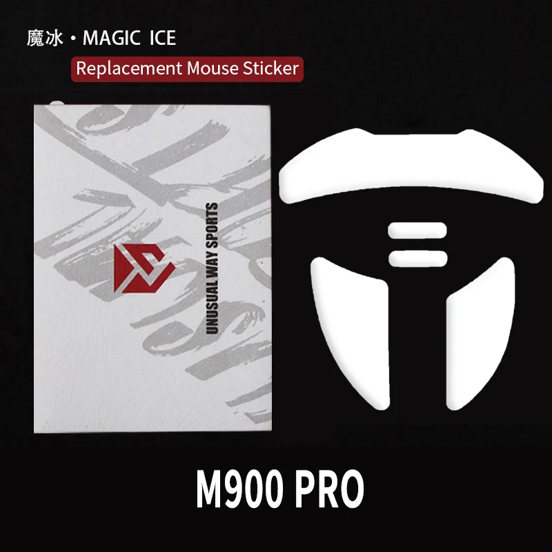 UnusualWaySports Mouse Skates Feet M900 Pro Cambered Surface PTFE Anti Collapse Magic Ice Pink Black Silver Fox