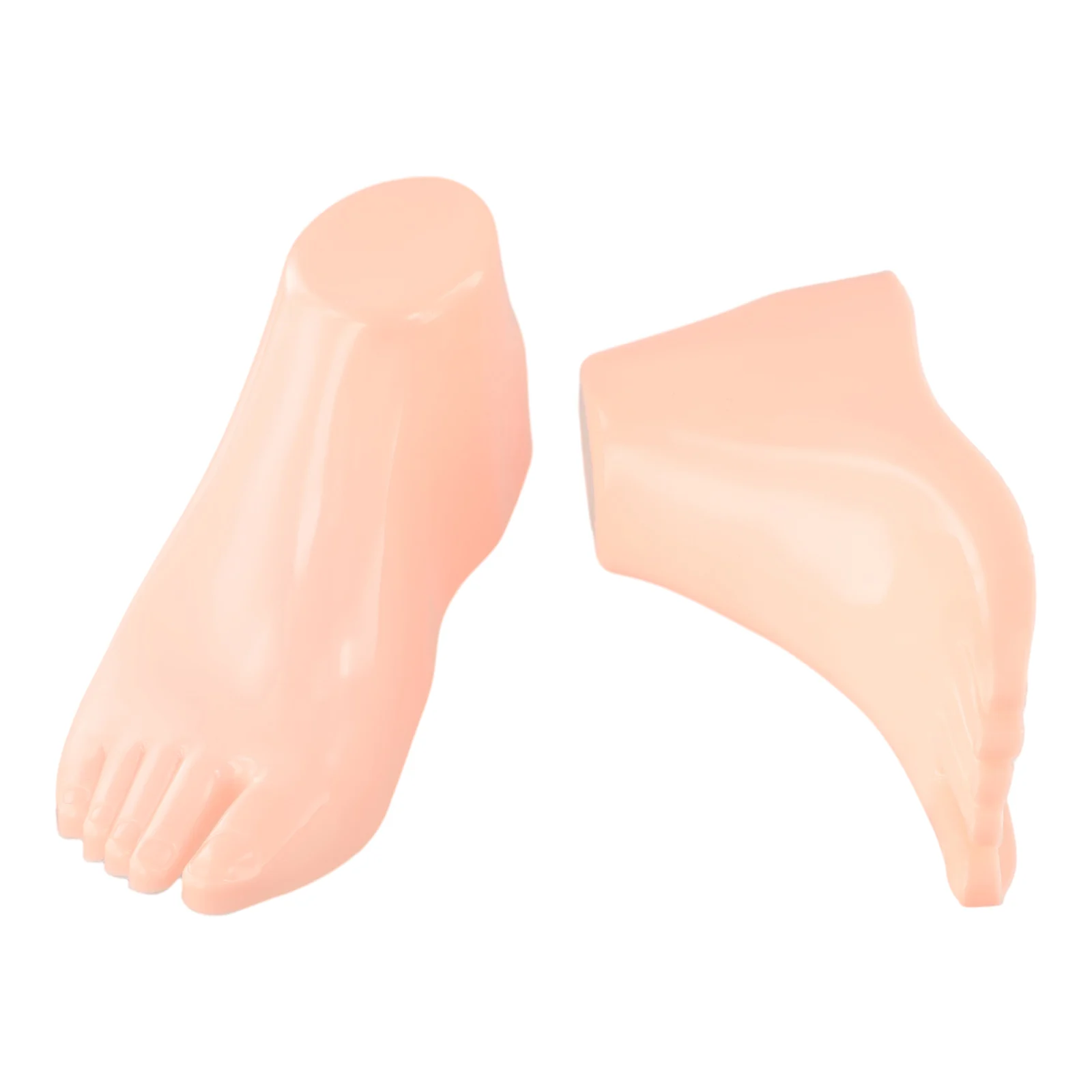 1 Pair Hard Plastic Foot Models Mannequin PVC Repeated Use Shoe Extension Tool Tools For Showcasing Shoes High-quality