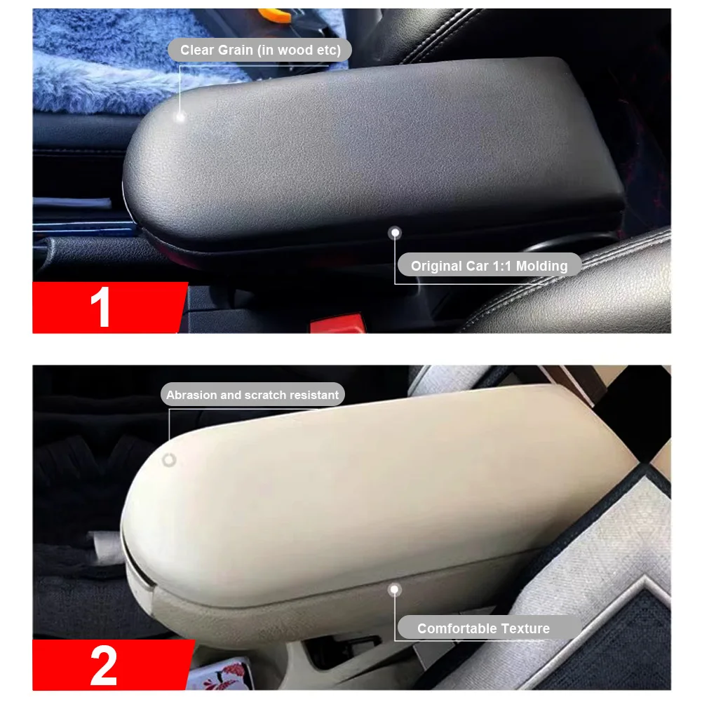 For Skoda Octavia Fabia Roomster Rapid Center Console Armrest Lid Cover Car Accessories