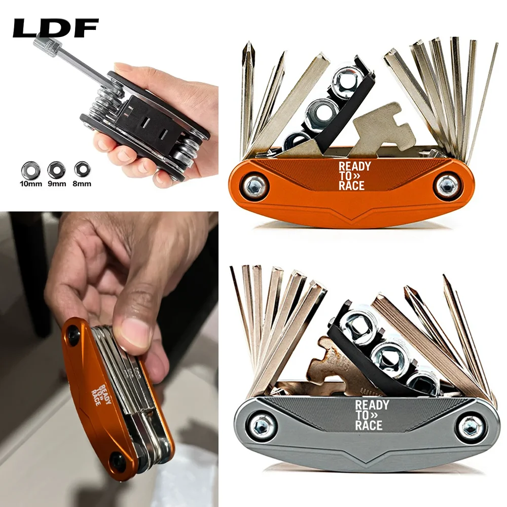 ユニバーサルモト折りたたみ式ツール修理ドライバー KTM Ready To Race Exc Duke 390 690 790 890 1090 1190 1290 Adv RC 390 125 200対応