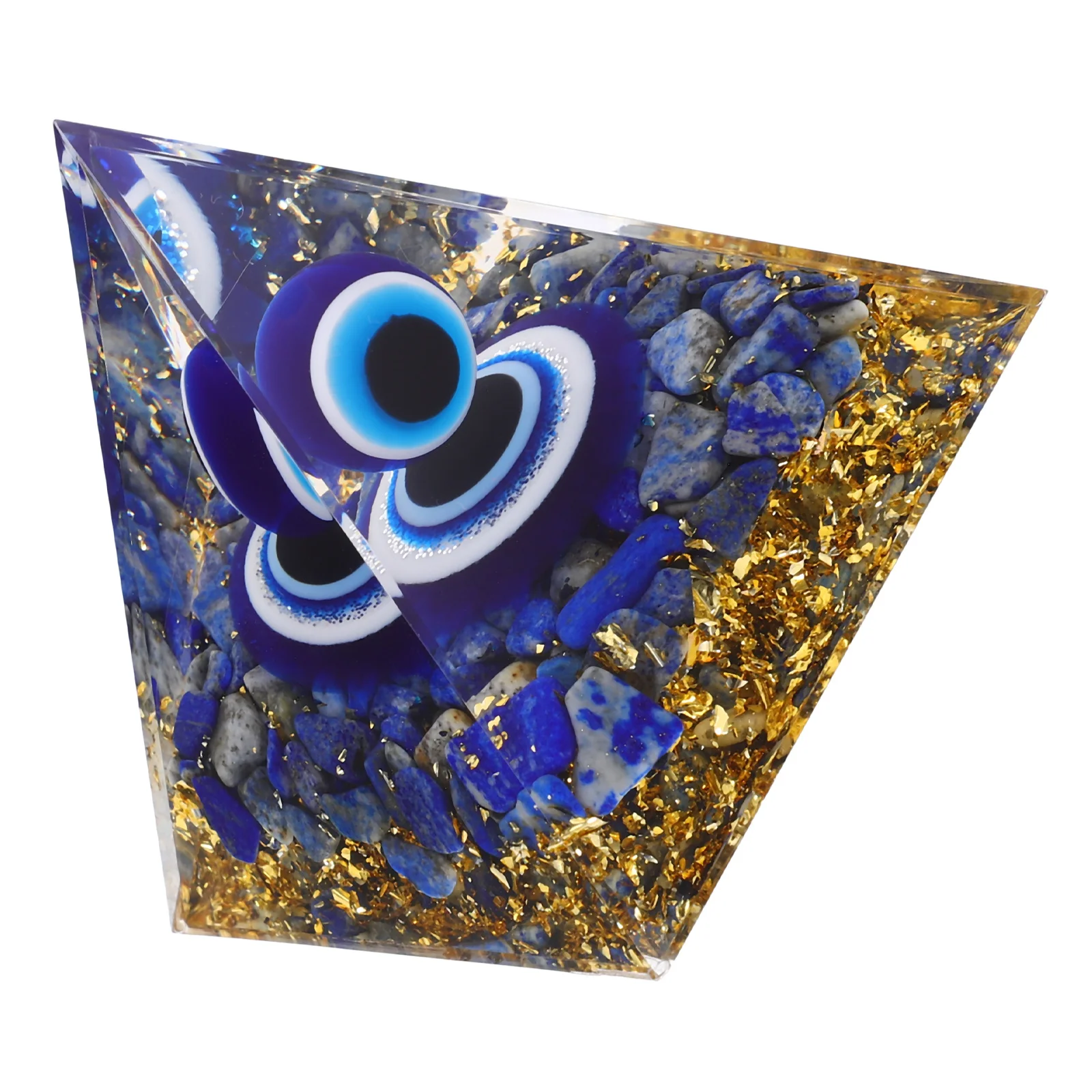 

Ornament Artwork Pyramid Decor Decorative Exquisite Desktop Craft Adornment Creative