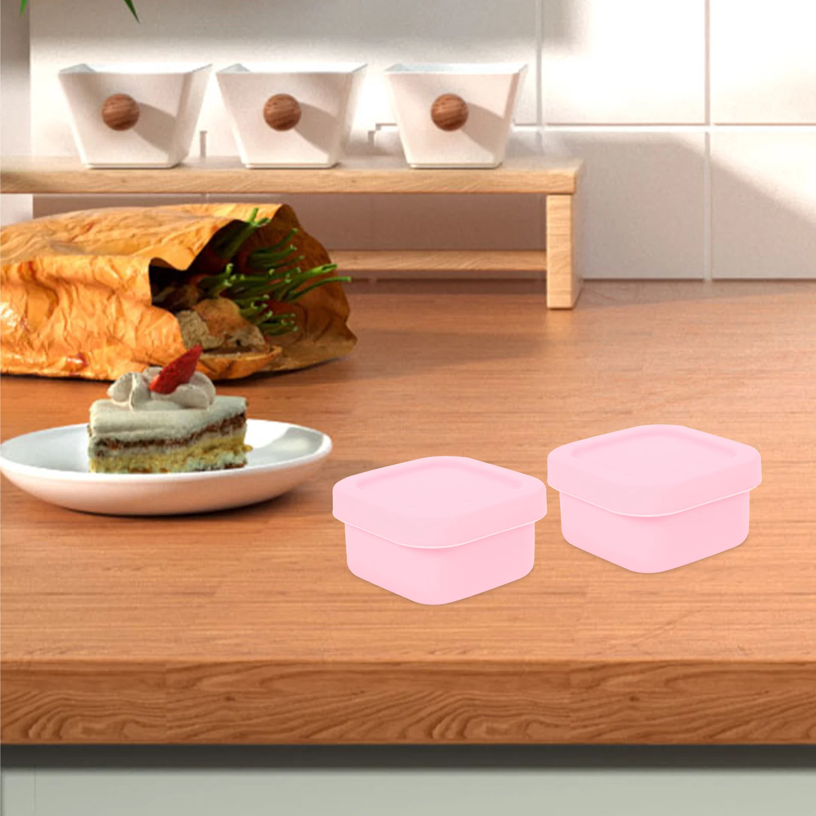 

Silicone Food Box Bento Container Portable Meal Box Heat Resistant Dishwasher Safe Airtight Keeping Multi Functional