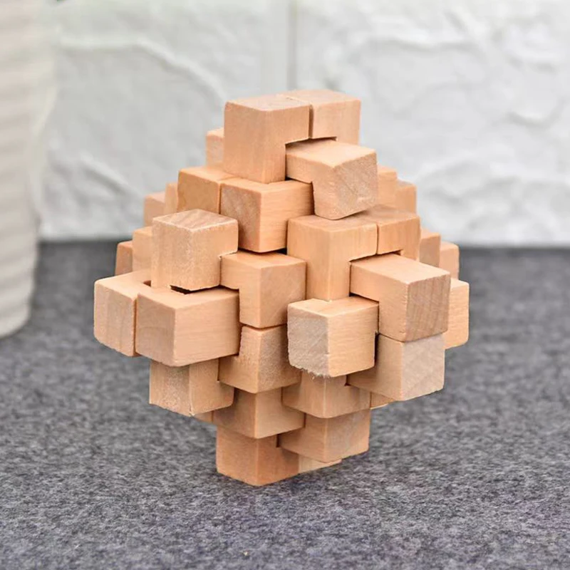 Luban Lock-Puzzle (vierundzwanzig Sperren) Hölzerne Denksportaufgaben für Erwachsene und Kinder. Entsperren Sie Interlock-Spiel IQ-Test Mind Challenge