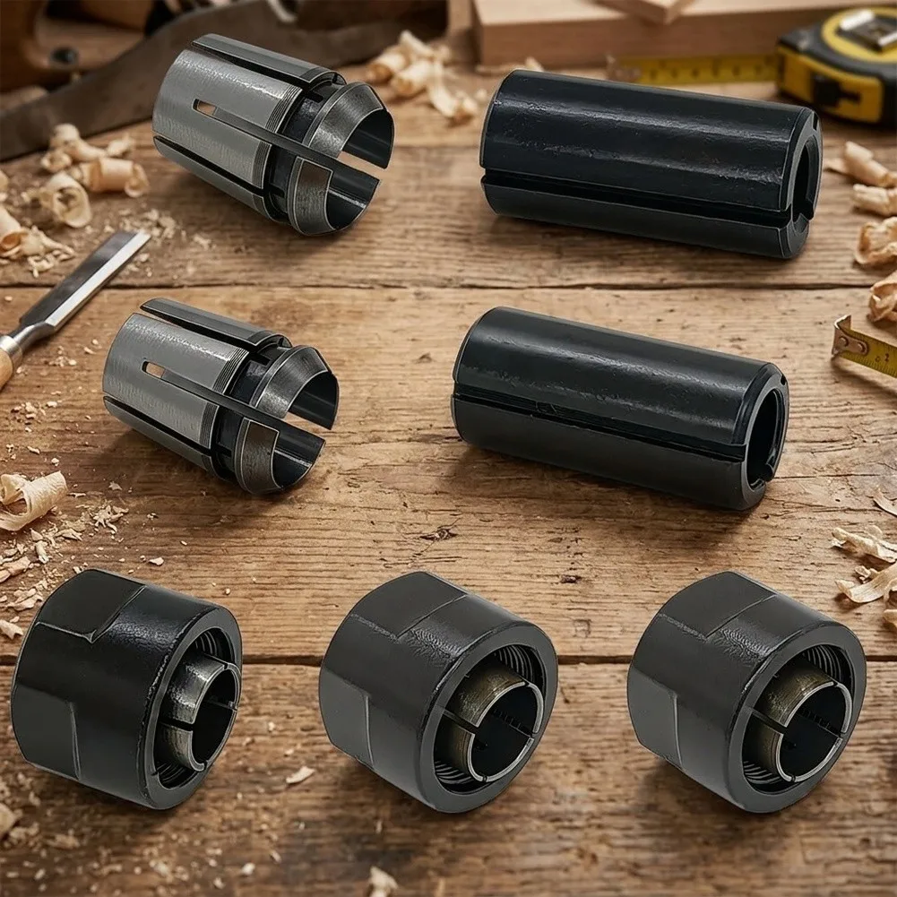 7pcs Collet Chuck Nuts Kit 1/2 inch for 323421 M12SC KM12SC M12V2 M12VE KM12VCM M12V2M M12VCM M12VEM 12.7mm 12mm