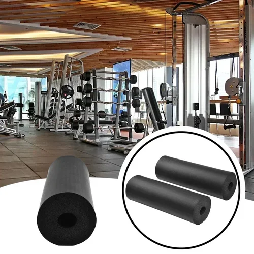 Imagen 2 del producto Almohadillas de repuesto para extensión de piernas, juego de 2 rodillos de espuma y larga duración, compatibles con banco de pesas y equipos de gimnasio