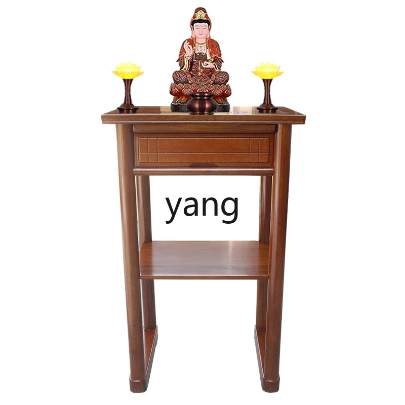 

LXL New Chinese Style Solid Wood Altar Incense Burner Table Household Cabinet Altar Buddha Cabinet Modern Style