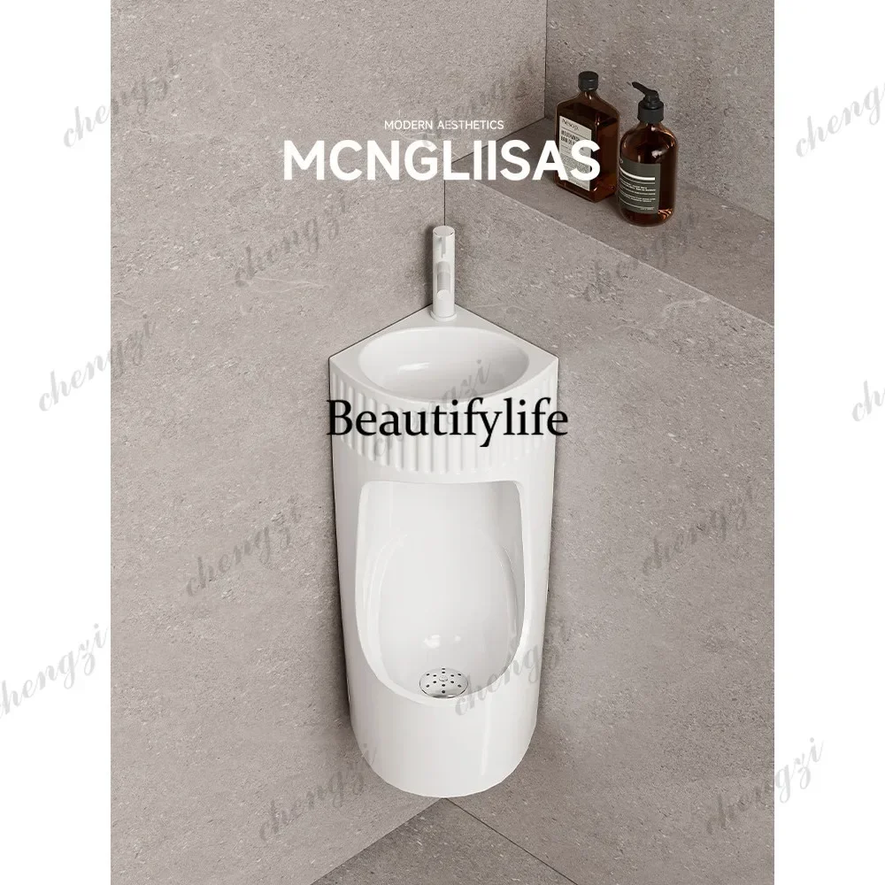 M178  Corner with wash basin urinal corner design 2-in-1 urinal deodorant urinal water saving