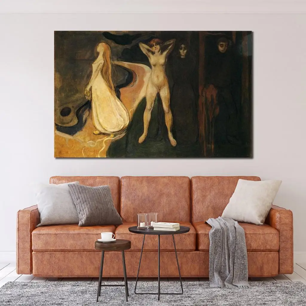 Wall Art The Three Stages of Woman (Sphinx) Edvard Munch Paintings Hand Painted High Quality