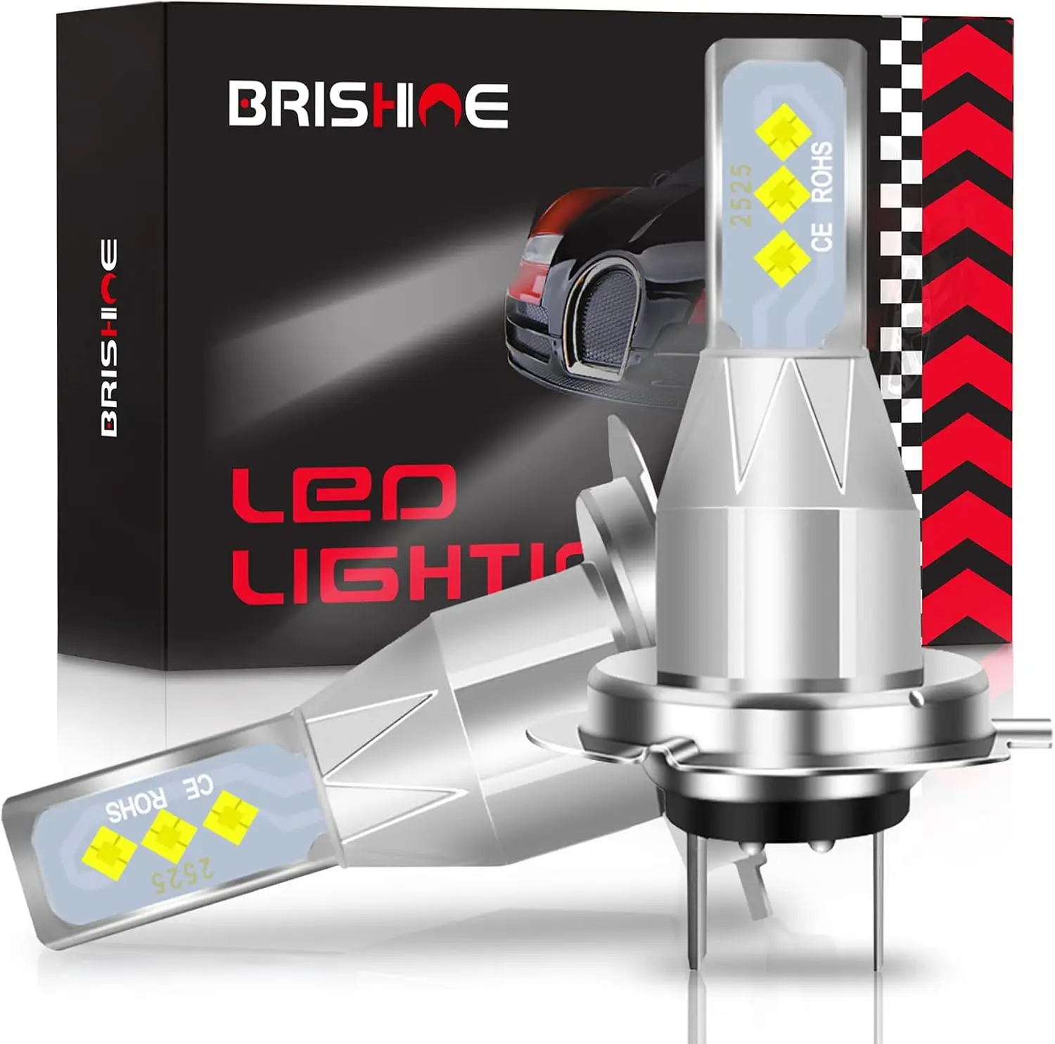 

H7 LED Fog Light Bulbs 6000K Xenon White, Extremely Bright 2525 Chips 64210 LED Bulbs for Car Fog Lights, Daytime Running Lights