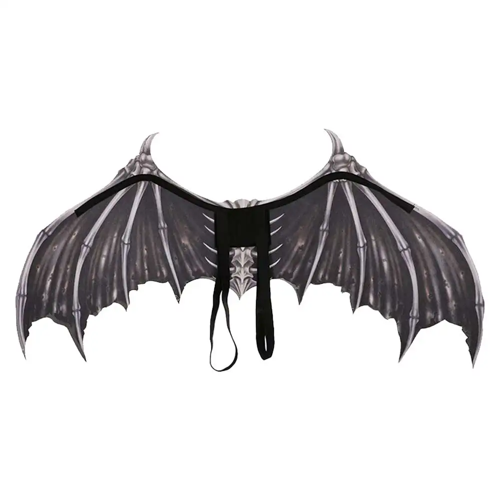 Demon Bone Black Wings Fantasia de Cosplay para Homens e Mulheres, Traje de RPG, Roupas para adereços, Acessórios disfarçados, Fantasia, Fantasia, Vestir