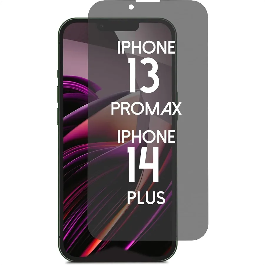 

Privacy Screen Protector for iPhone 14Plus 13Promax Blue Light Blocking Privacy Tempered Glass 6.7 with Alignment Tool Kit [1 P