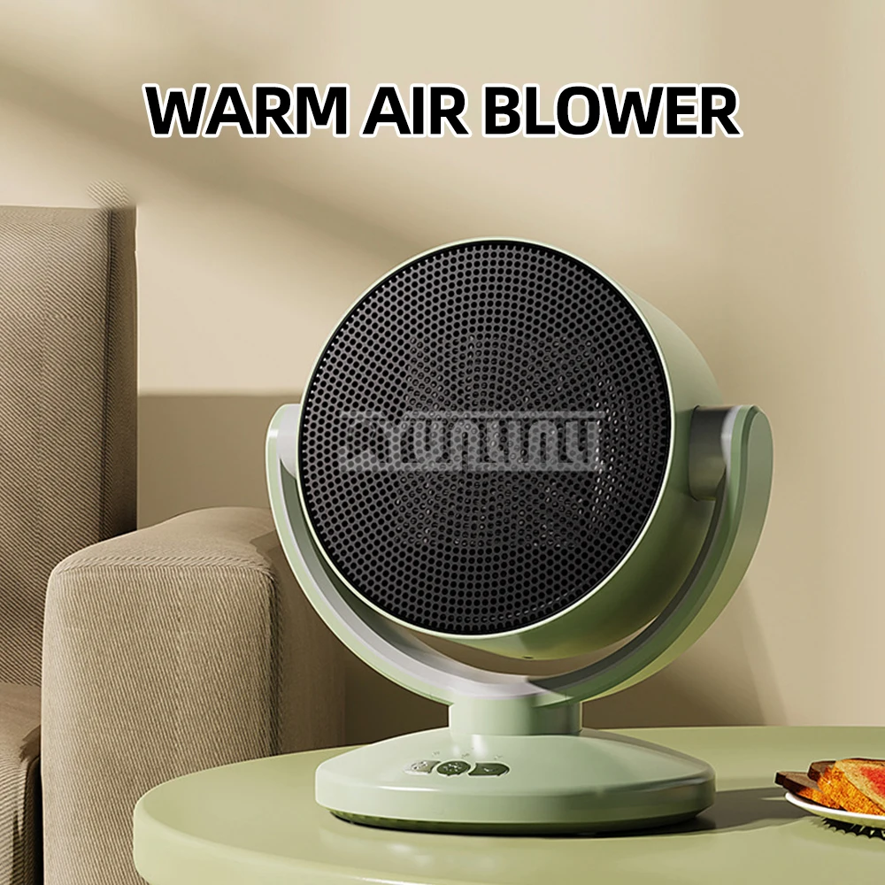 1800W Electric Heater Fan Household Portable Warm Air Blower Cooling and Heating Dual-use Shaking Head Radiateur Electrique