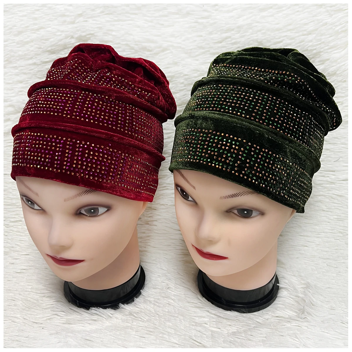 Headwear Applique de Tecido Sólido para Mulheres Muçulmanas, Chapéu De Cabelo De Feijão para Senhora, Camada Espacial Lenço De Cabeça, Preço