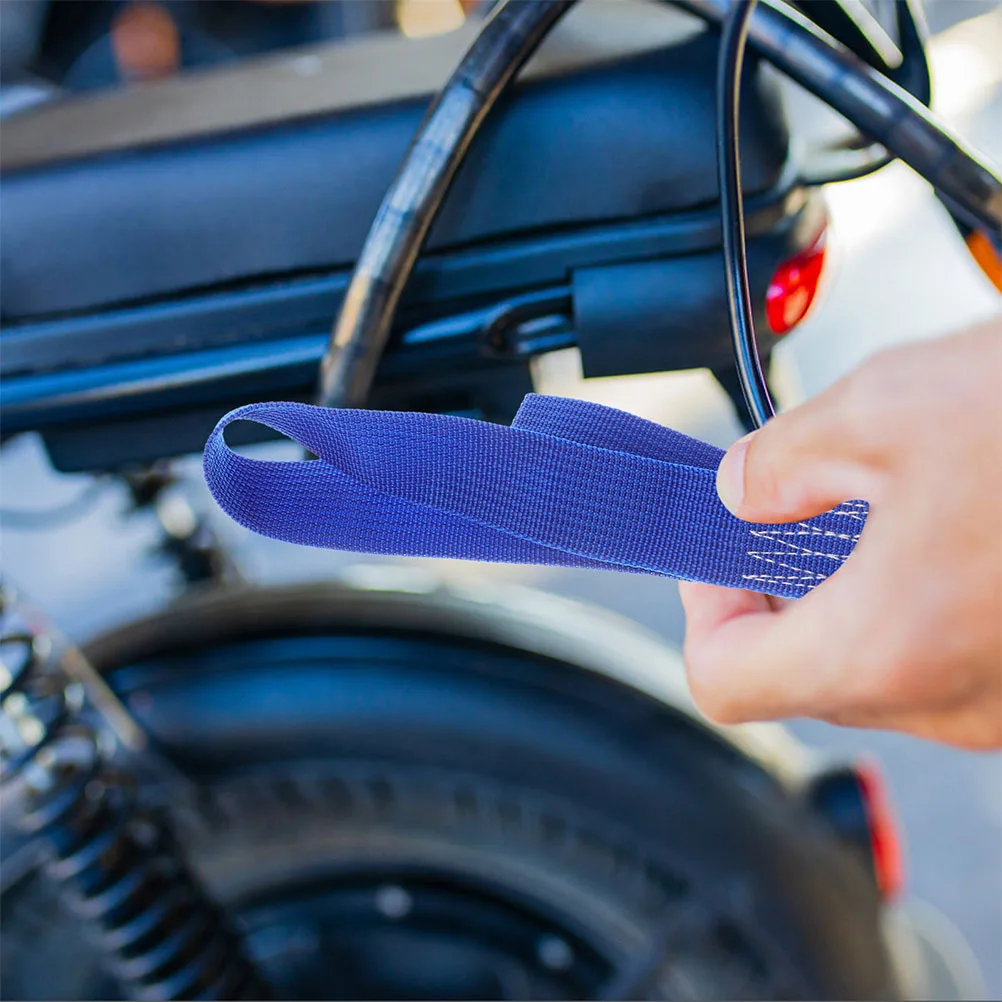 

2Pcs Heavy Duty Motorcycle Loop Tie Down Straps Nylon for Scooters Bikes Trailers Secure Transport Soft Loop Tie Down Straps