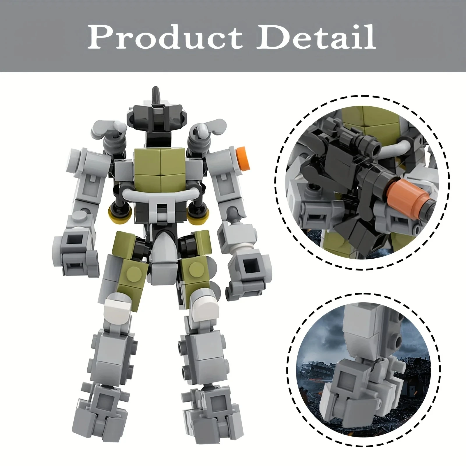 MOC Building Model Toy Robot Building Kit Armor Action Figure Collectible Toy For Kids Adults Christmas Birthdays Gift