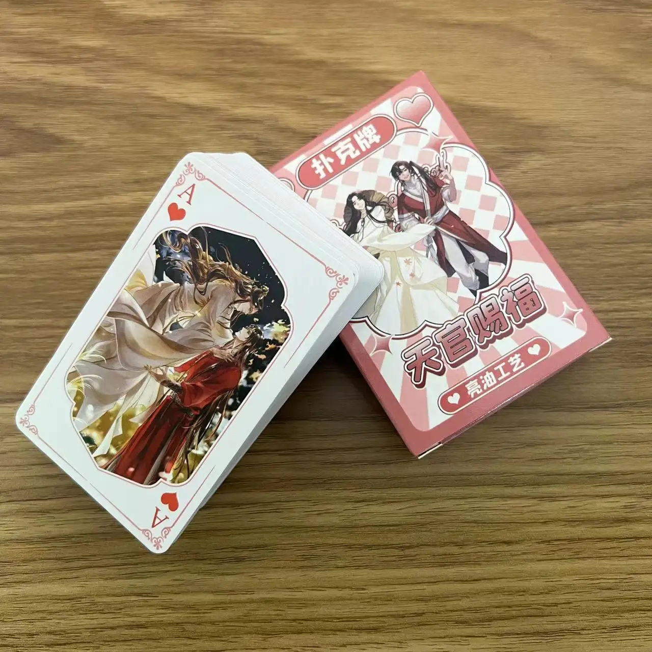 Anime Heaven Officials Blessing Xie Lian Cosplay Board Game Cards Hardcover Poker Toy Gift With Box