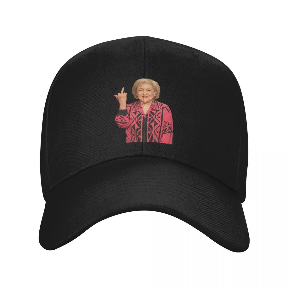 Betty White middle finger Baseball Cap western Hat Luxury Cap birthday Streetwear Caps For Men Women's