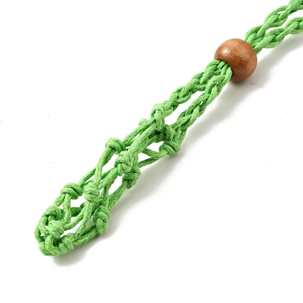 10 Stück geflochtene Wachsschnur für Makramee-Beutel, Halskettenherstellung, verstellbare Holzperlen, mehrfarbig, für austauschbaren Steinschmuck – Detail 15