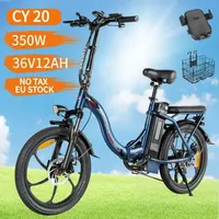 Samebike CY20 Folding Electric Bicycle 36V12Ah Battery Fat Ebike 7 Gears City Bike Fat Ebike