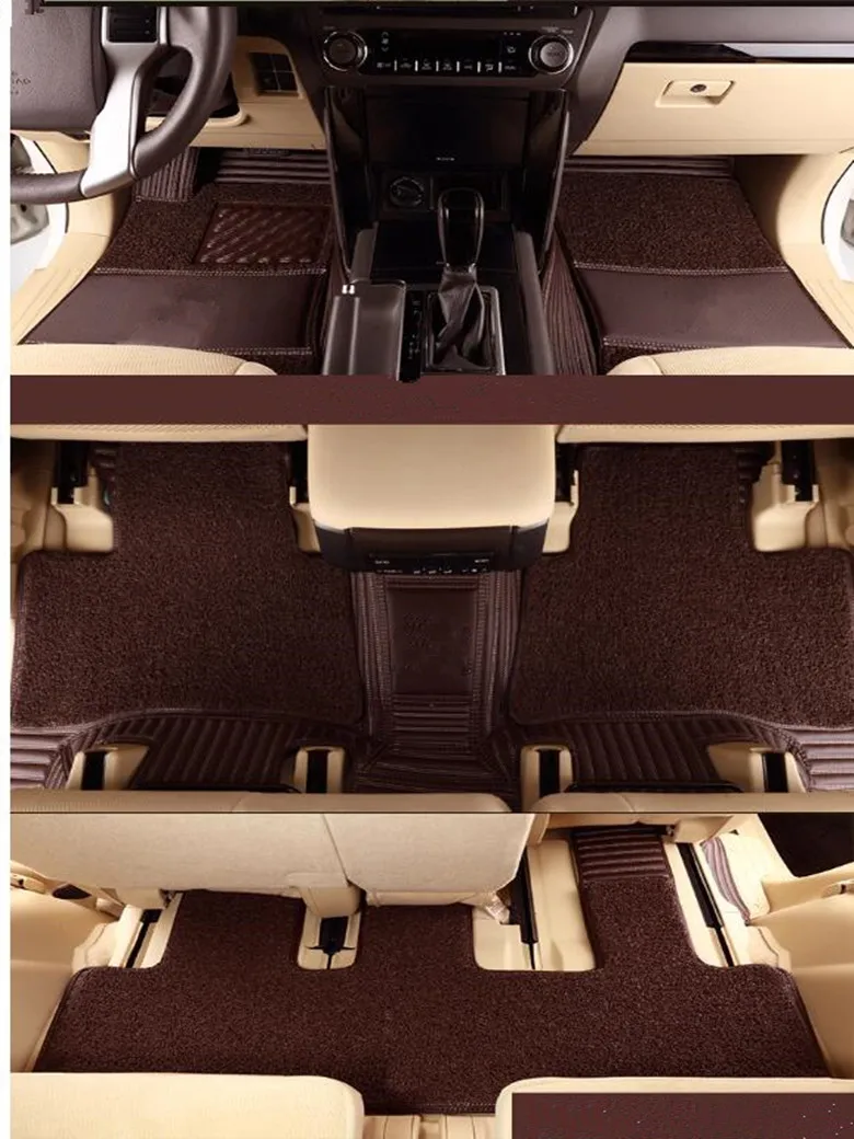 

Специальные автомобильные коврики на заказ для Toyota Land Cruiser Prado 150, 7 мест 2023-2010, высококачественные двухслойные ковры для LC150