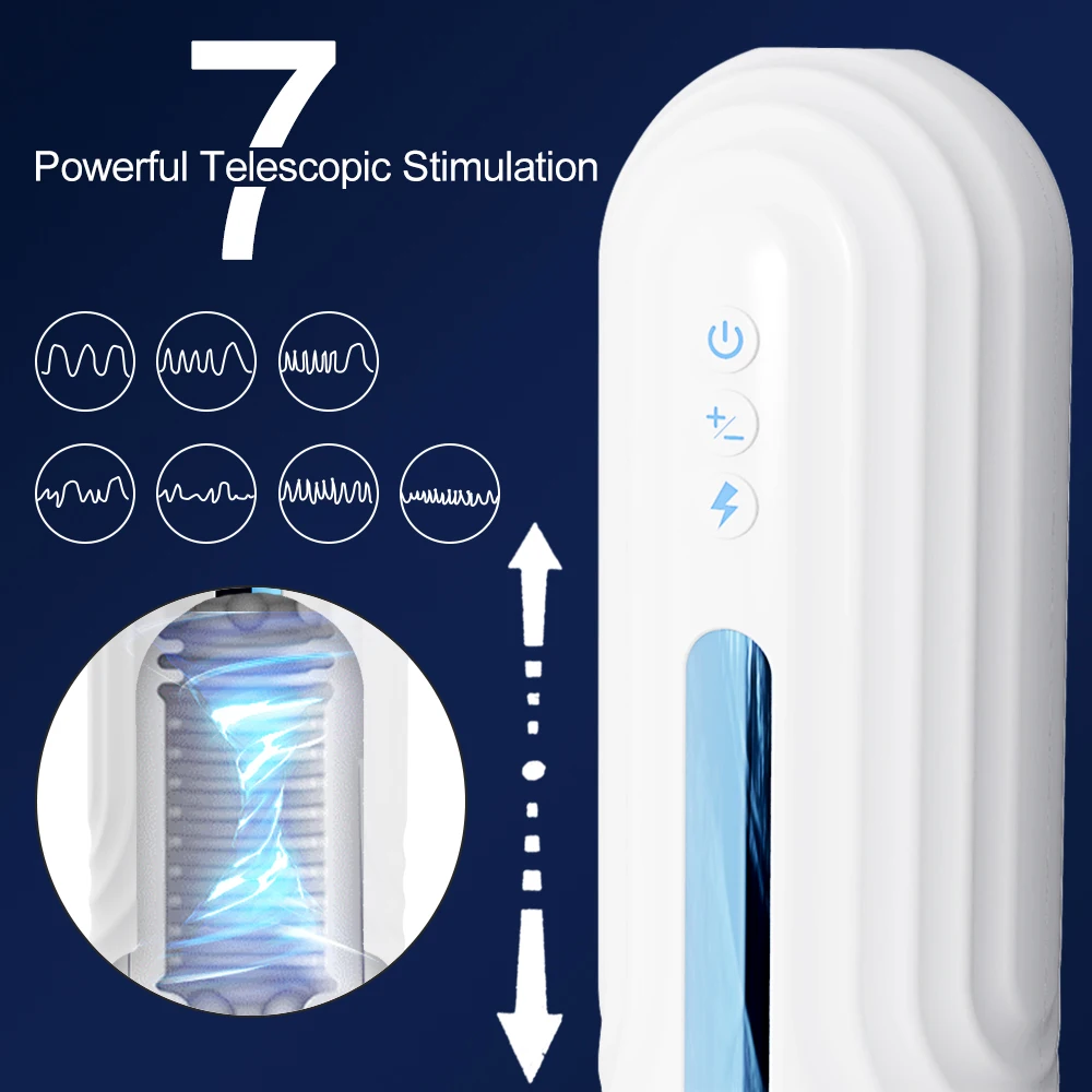 Mainan Seks Alat Masturbasi Vagina Masturbasi Pria Otomatis Masturbasi Teleskopik untuk Pria Barang untuk Dewasa Mastubator Piston