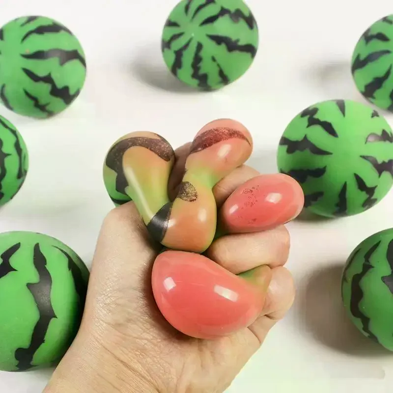 Soft Fruit-Like Watermelon Bead ; Inventive Squeeze Toy For Decompression; Unique Gift Offering.