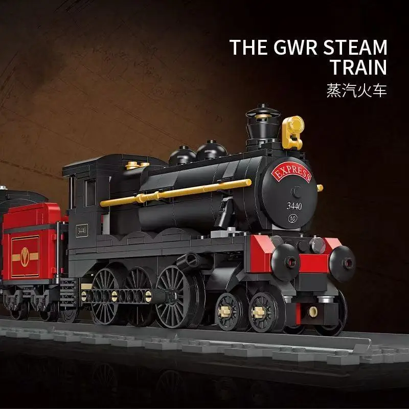 59002 Hogwarts Trains Steam Trains Series Creative Bricks Desktop Decoraiton Toys For Children Adult Gifts Assemble model static