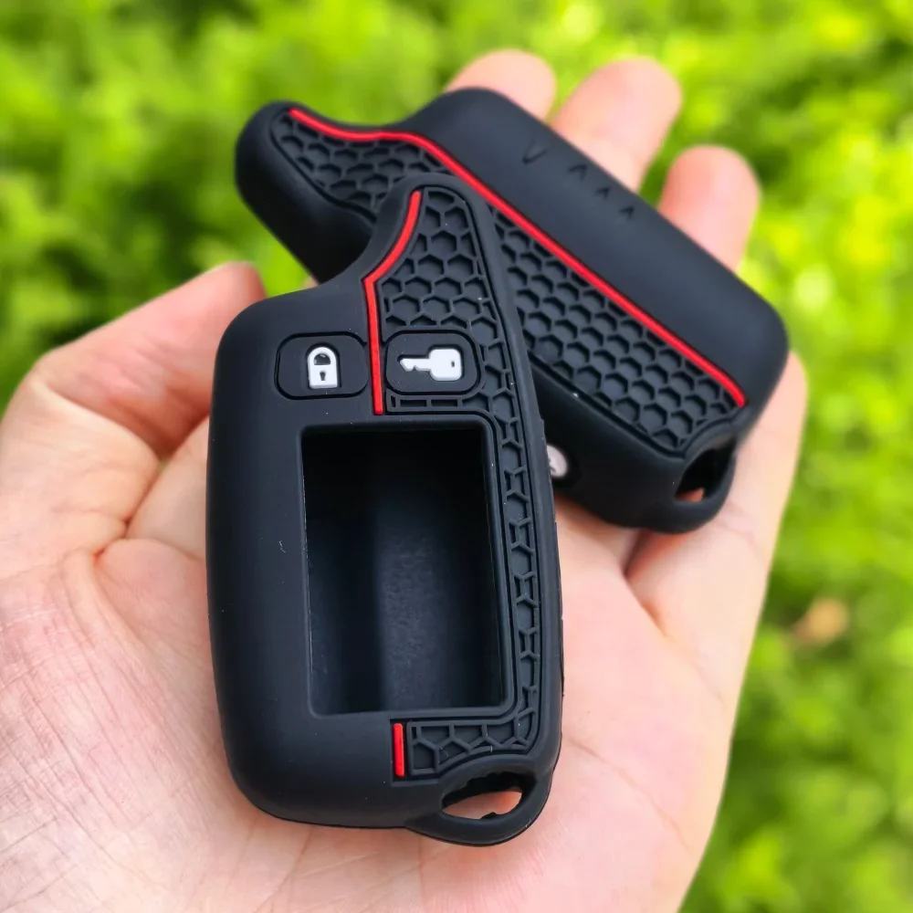 2025 High Quality Styles TW9010 Silicone Case KeyChain For Russian 2-way Alarm System Alarm Key Fob For Tomahawk TW9010 9010