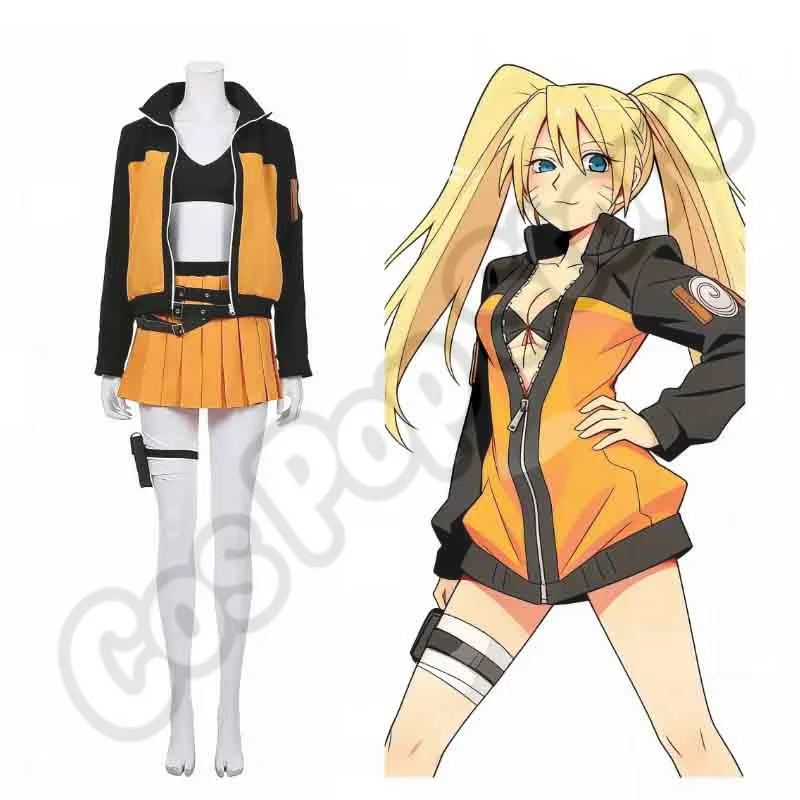 

Anime Uzumaki cosplay costume women's suit uniform sexy suit Halloween carnival party beautiful dress set