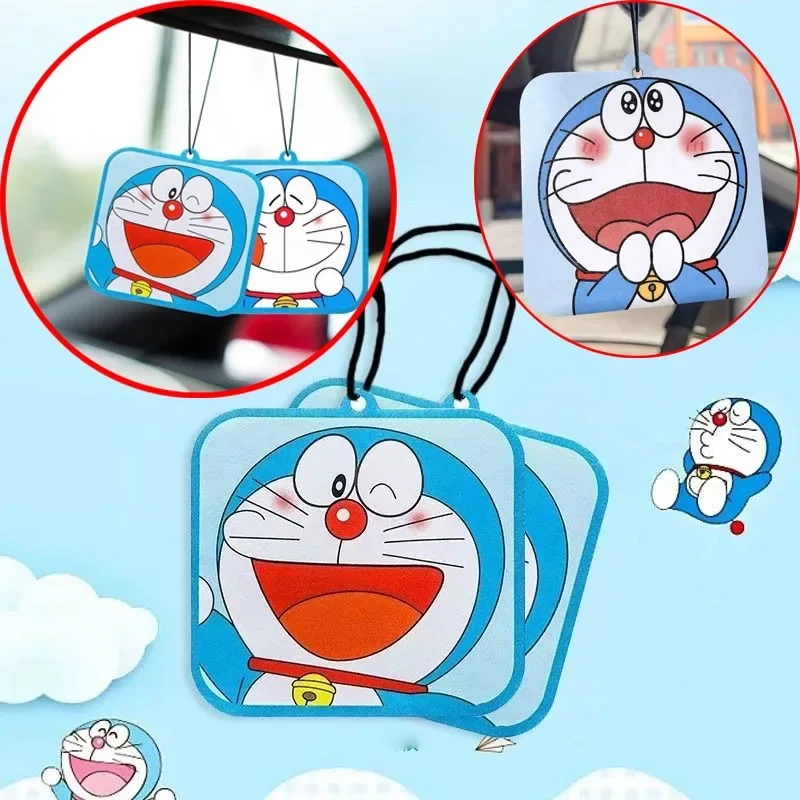 5pcs Doraemon Car Fragrance Anime Fragrance Light Lasting Car Interior Decoration Pendant Decoration Home Bedroom Birthday Gifts