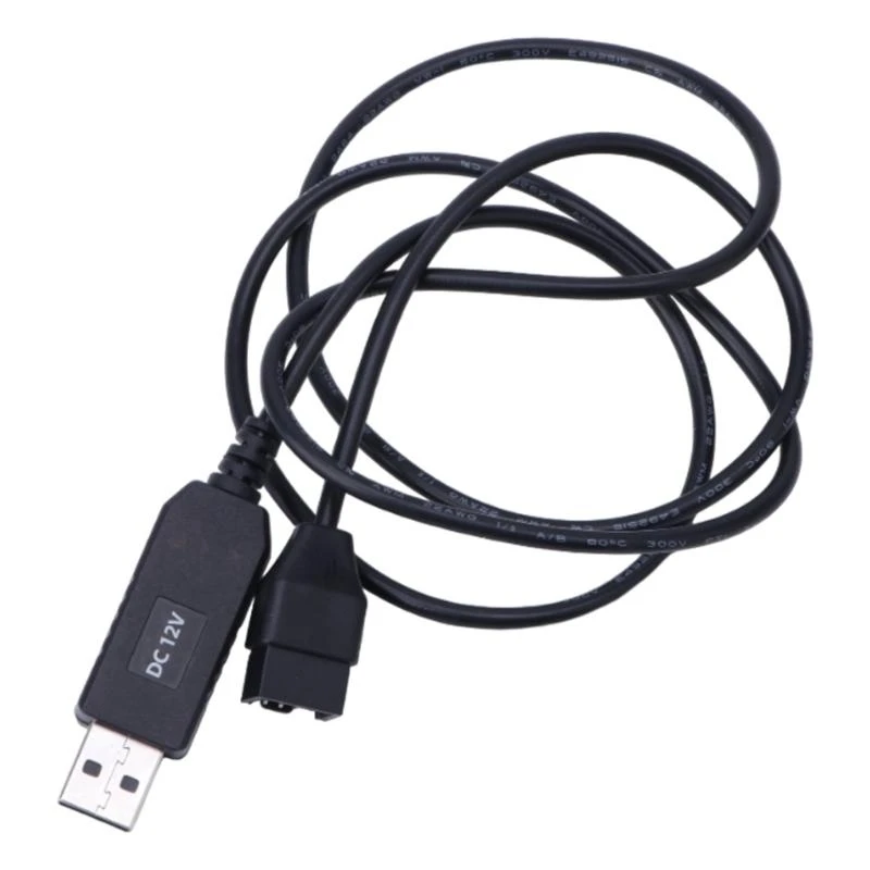 

02DD USB to 4Pin Cable USB 5V to 12V Fan Power Cable PC Chassis Usb A Male/Small 4pin