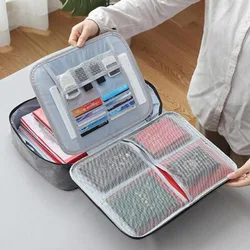 Fireproof Document Password Bag Travel Waterproof File Money Storage Safe Papers Zipper Safety Organizer Multi-Layer Card Case