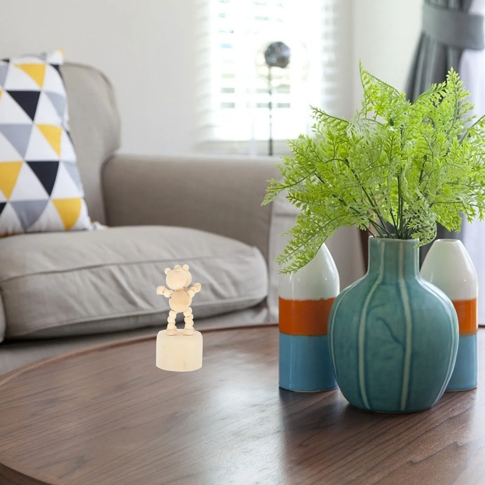 2 pçs de madeira diy artesanato decorativo criativo dos desenhos animados forma caracol casa escritório mesa ornamento crianças sem pintura arte atividade conjunto