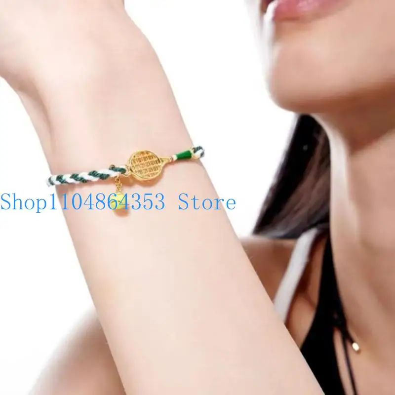 652F Badminton Inspired Adjustable Jewelry Lightweight Copper Craftsmanship For Daily Wear