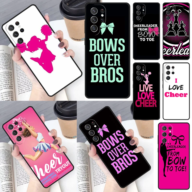 

Чехол Cheerleader Cheer Pink Quote для телефона Samsung Galaxy S23 S24 S25 Ultra S22 S20 S21 FE Plus Note 10 20 Ultra