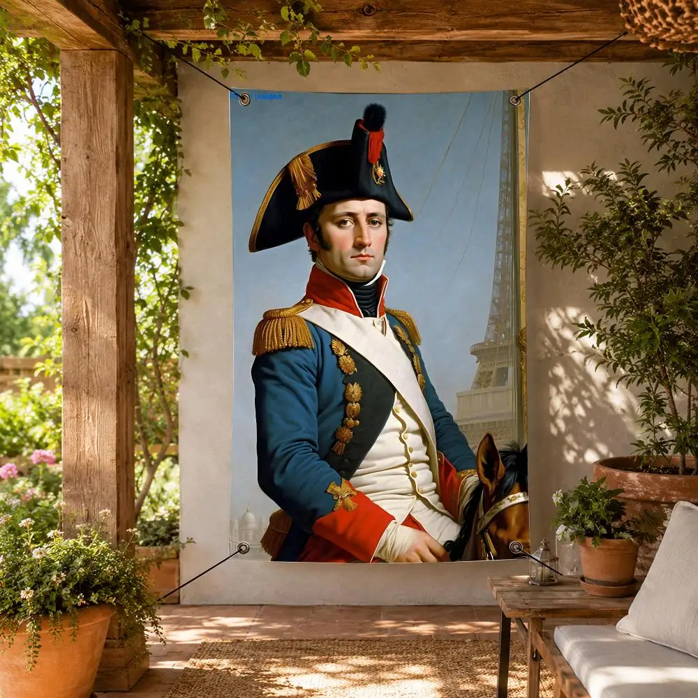 Napoleon Bonaparte Flags Decorative Flag Banner for Indoor Outdoor Wall Garden Yard Porch Patio Home Party Decor