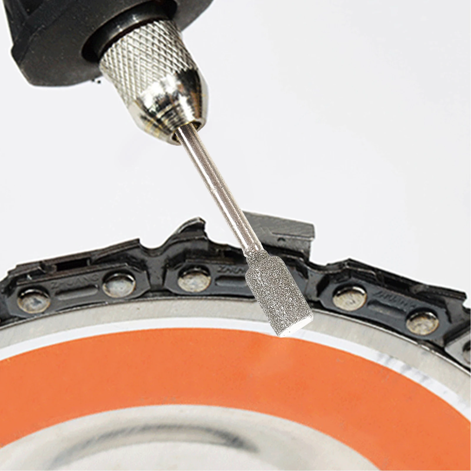 

Sharpener Electric Manual Chainsaw File Adapter Head Replacement Sharpening Burr Grinding Stone Files Angle Guide Steel Rails