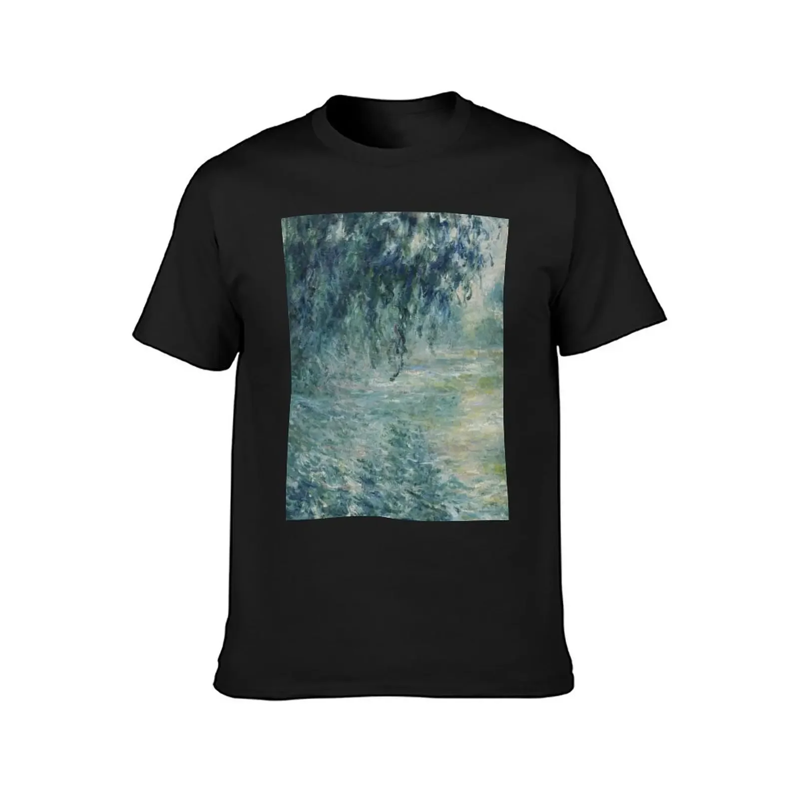 Claude Monet - Morning on the Seine T-Shirt graphic t shirt vintage anime stuff mens big and tall t shirts