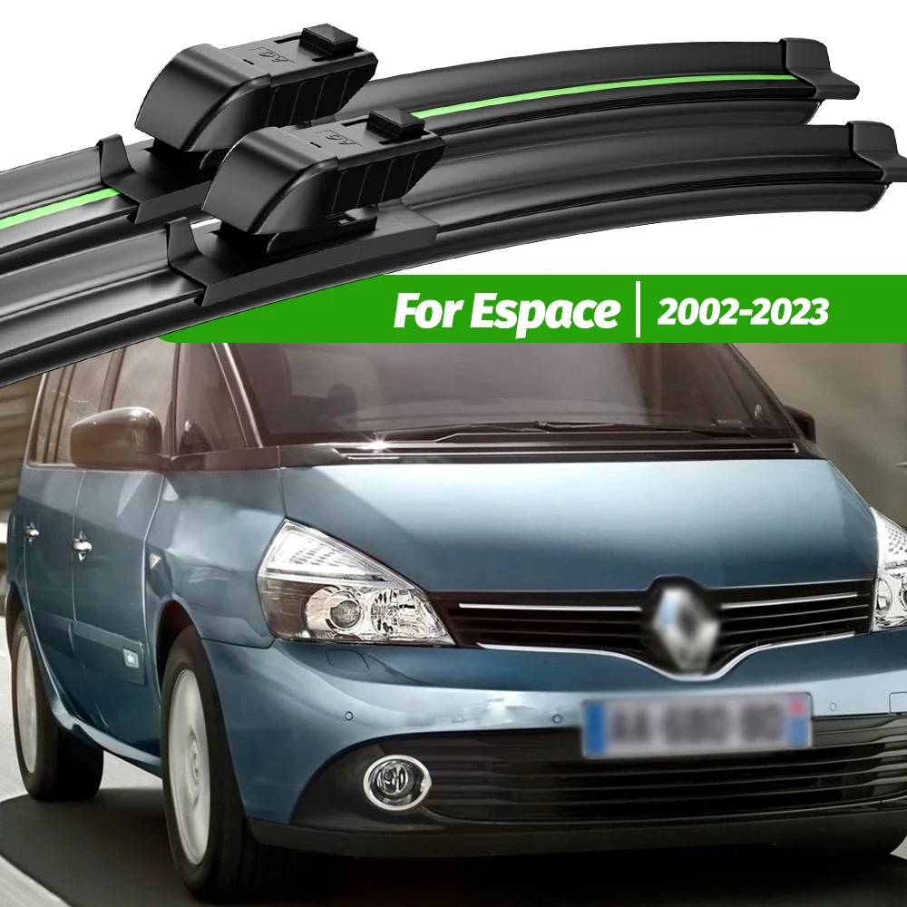 

For Renault Espace 4 5 2002-2023 2pcs Front Windshield Wiper Blades 2003 2009 2013 2014 2018 2020 Windscreen Window Accessories