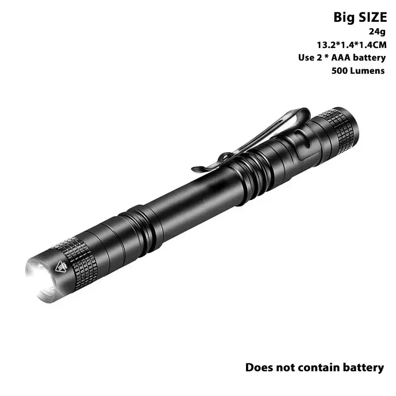 Waterproof Flashlight Convenient Tool Parts Portable Torch Light Durable  Long Battery Life Ideal  Outdoor Activities