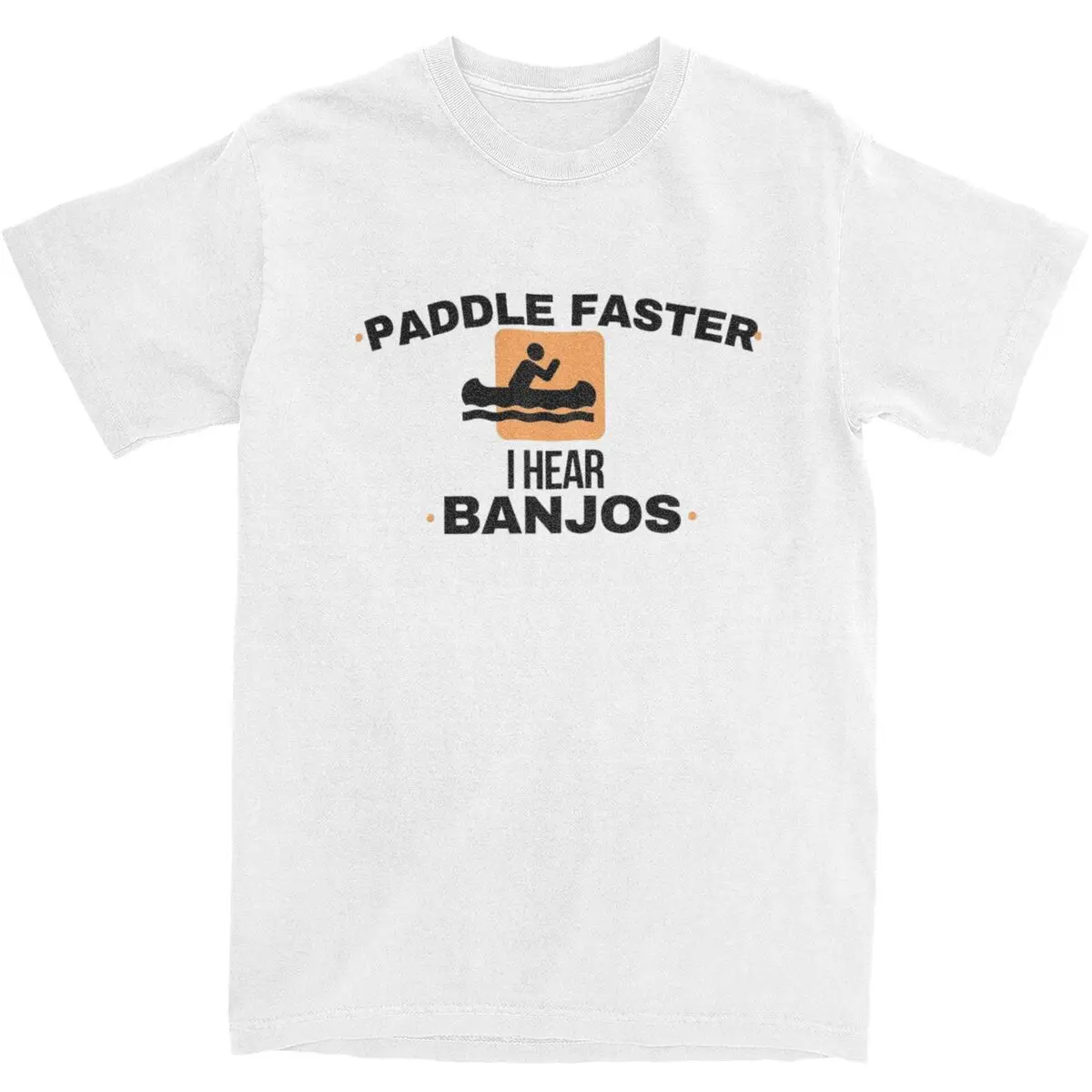 Men Women Paddleboarding Sport Shirt Apparel Paddle Faster I Hear Banjos 100% Cotton T-shirt Clothes Funny Tee Shirt New Arrival