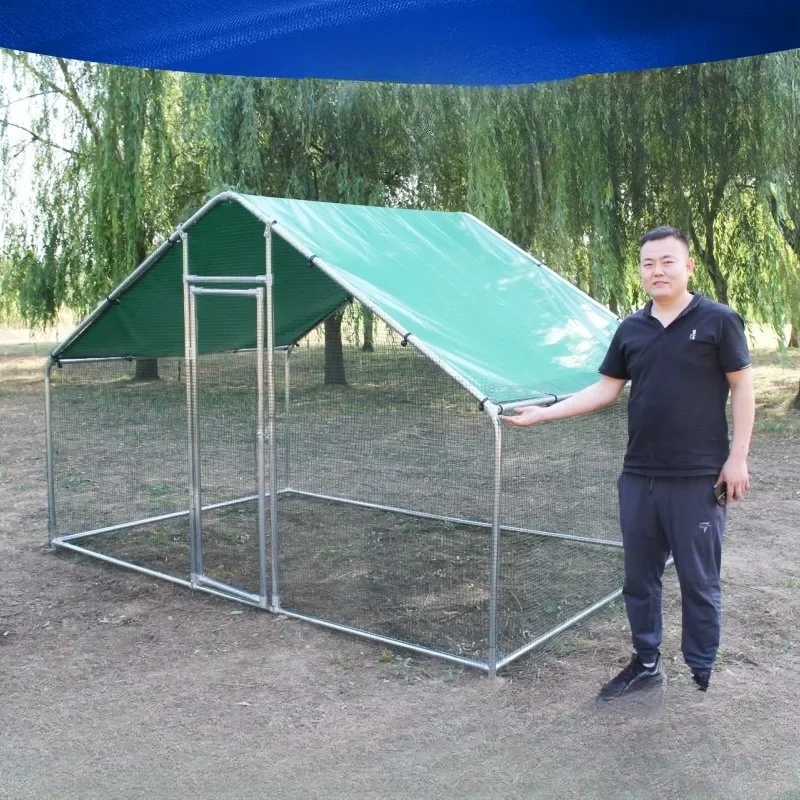 Large scale breeding chicken shed, outdoor rainproof shed, chicken coop, poultry coop, duck coop, pigeonhouse, household free