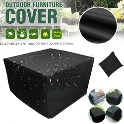 Dust Cover Waterproof, UV Protective Cover - Black Protects Your Outdoor Patio Furniture