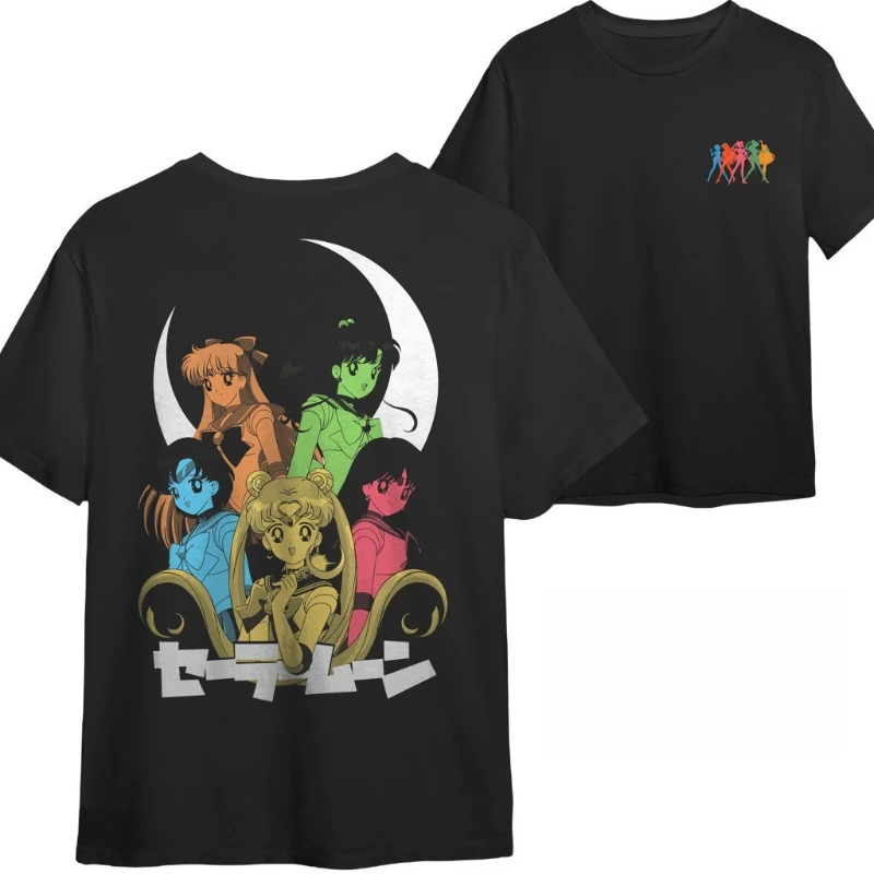 Japanische Anime japanische Streetwear T-Shirt Sailor Moon Sommer neue Retro Männer und Frauen Streetwear