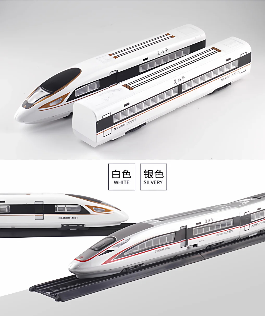 Nowy pociąg Fuxing, pociąg szybki CR400, materiał stopowy, przednia kabina + karoseria + dźwięk i światło kolejki, otwierane drzwi B505