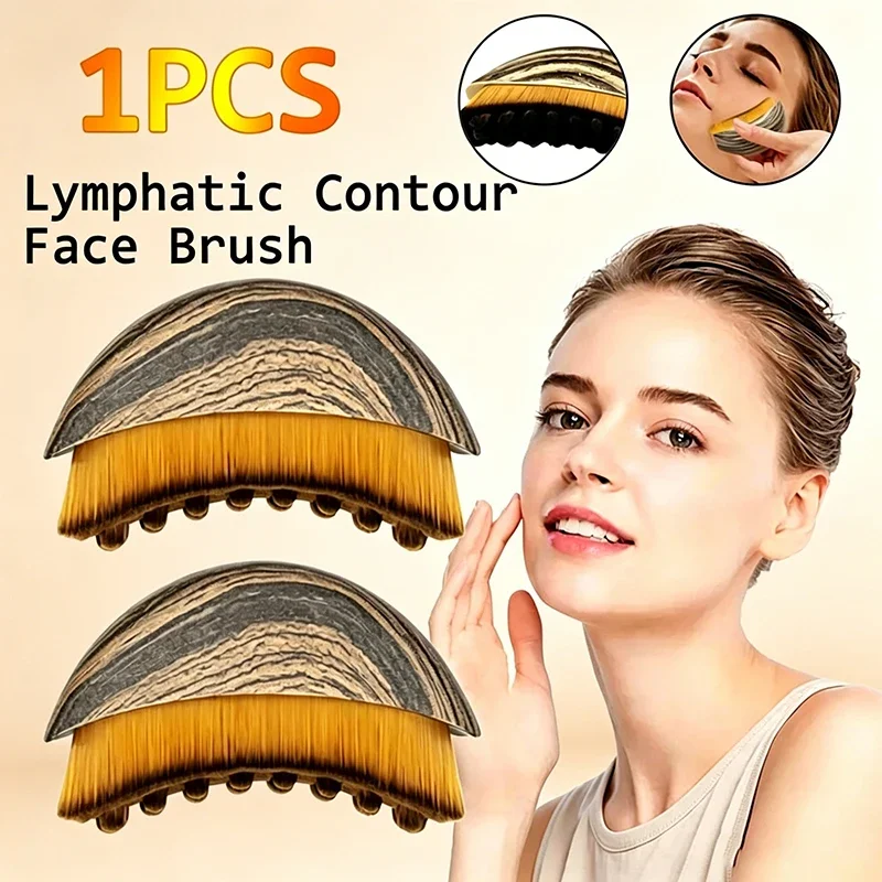 Lymphatic Contour Face Brush Ergonomically Designed To Fit  Sculpting Drainage Massager for Face The Skin Precisely LBHL31