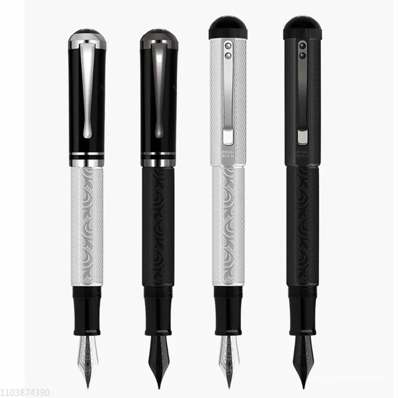 

MAJOHN P138 Fountain Pen Advanced Metal Rod No.5/6 EF/F 0.5mm Nib Retro Ink Pen Luxury Business Writing Office School Gift