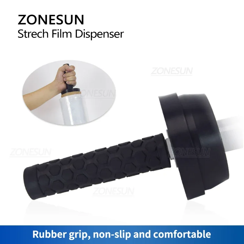 ZONESUN Stretch Wrap Dispensers Hold Stretch Wrap Rolls Tool Handheld Carton Box Case Pallet Bundler Packaging ZS-LM2